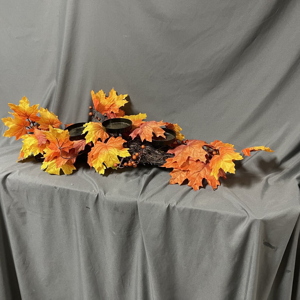 Fall Tabletop Candle Holder Decor