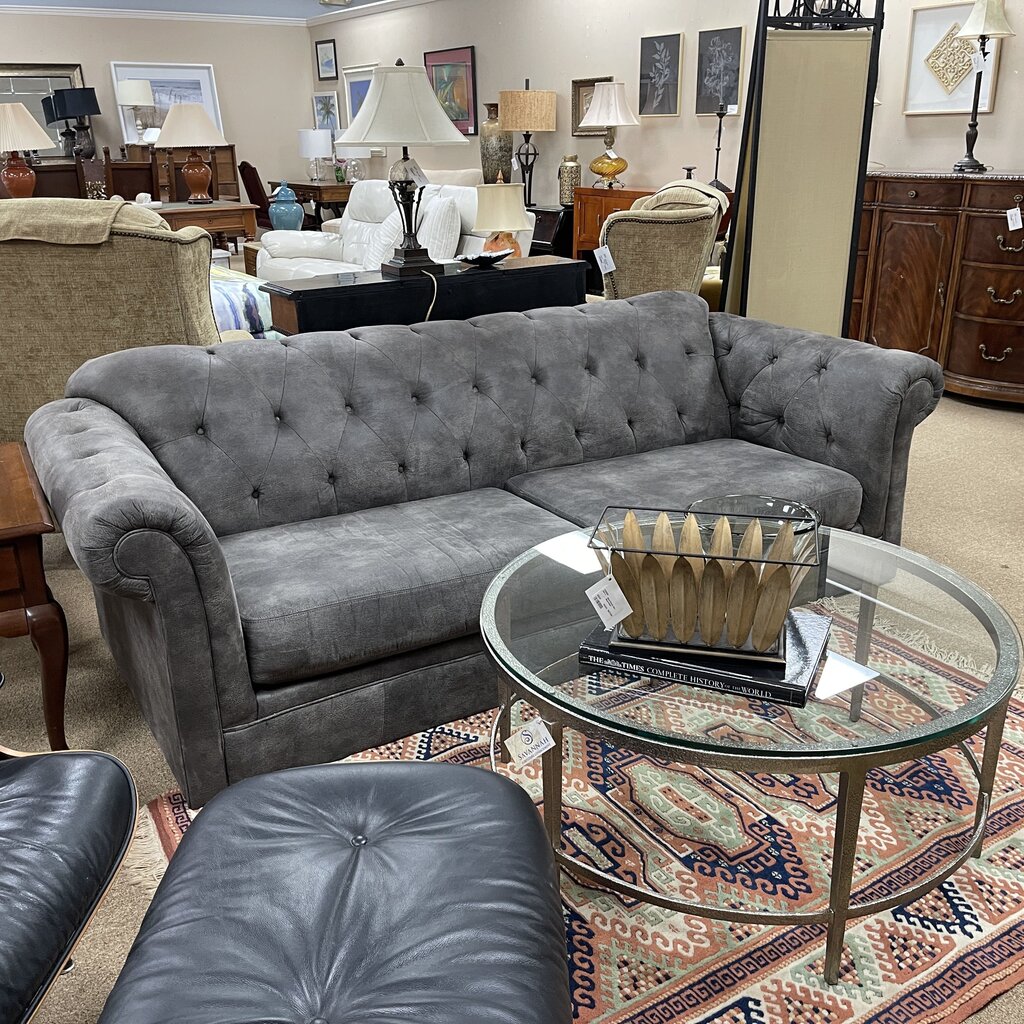 Tufted Microfiber Sofa