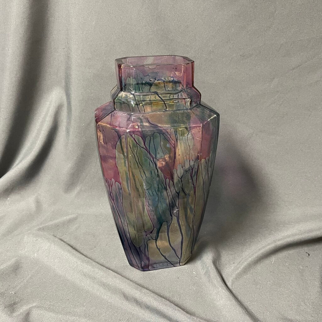 Ink Stained Glass Vase