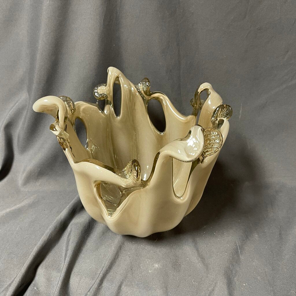 Murano Handblown Art Glass Bowl