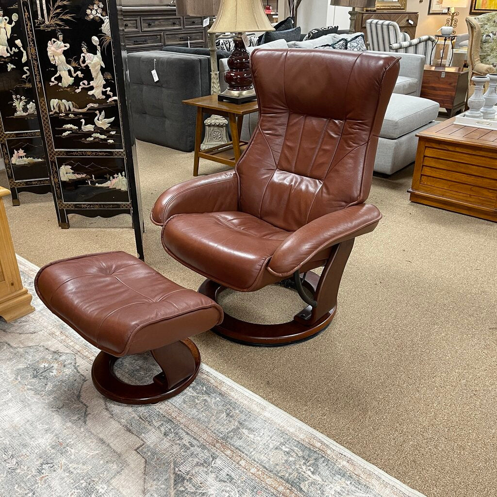 Reclining Lounge Chair + Ottoman