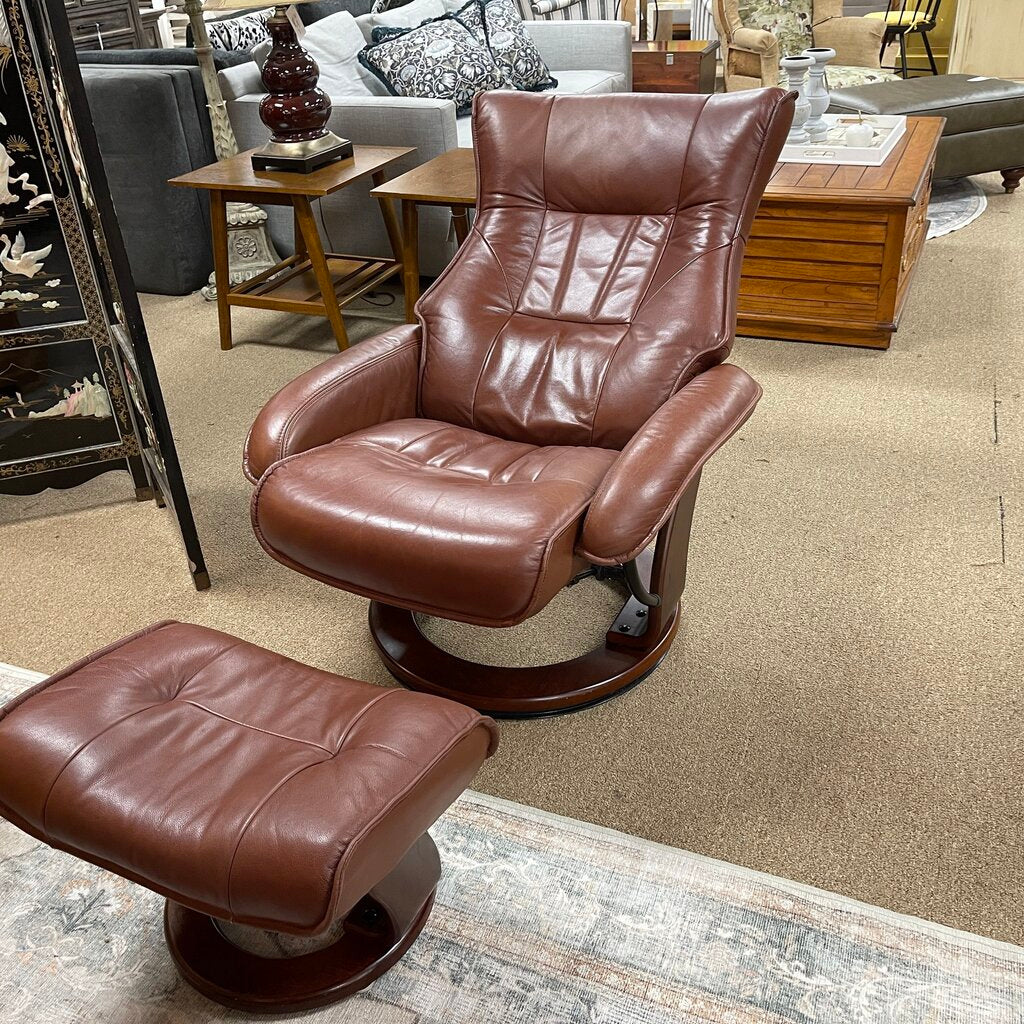 Reclining Lounge Chair + Ottoman