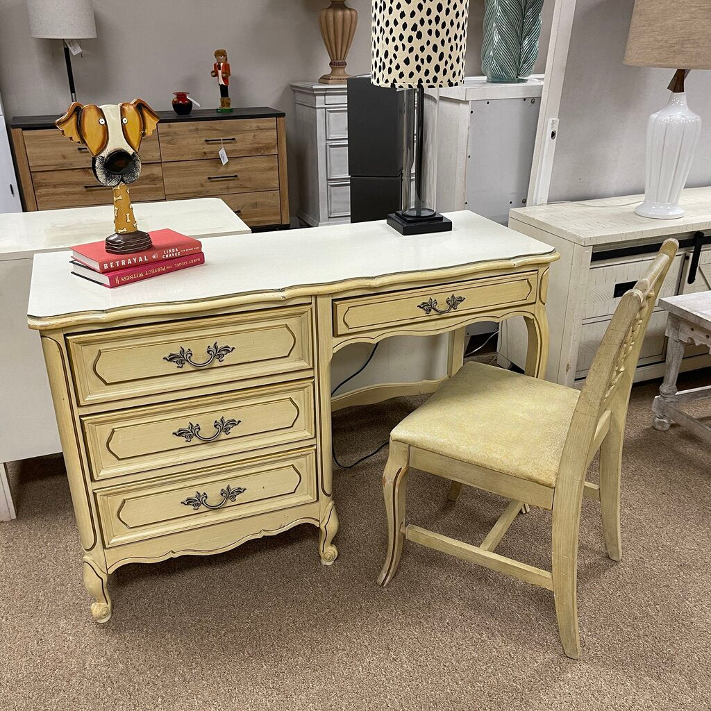 French Provincial Student Desk + Chair