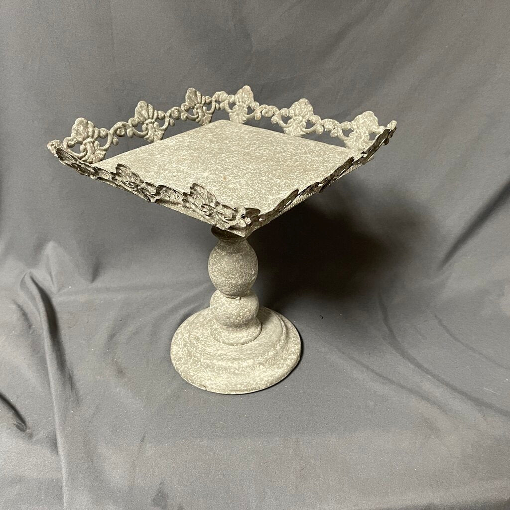 Galvanized Cake Pedestal
