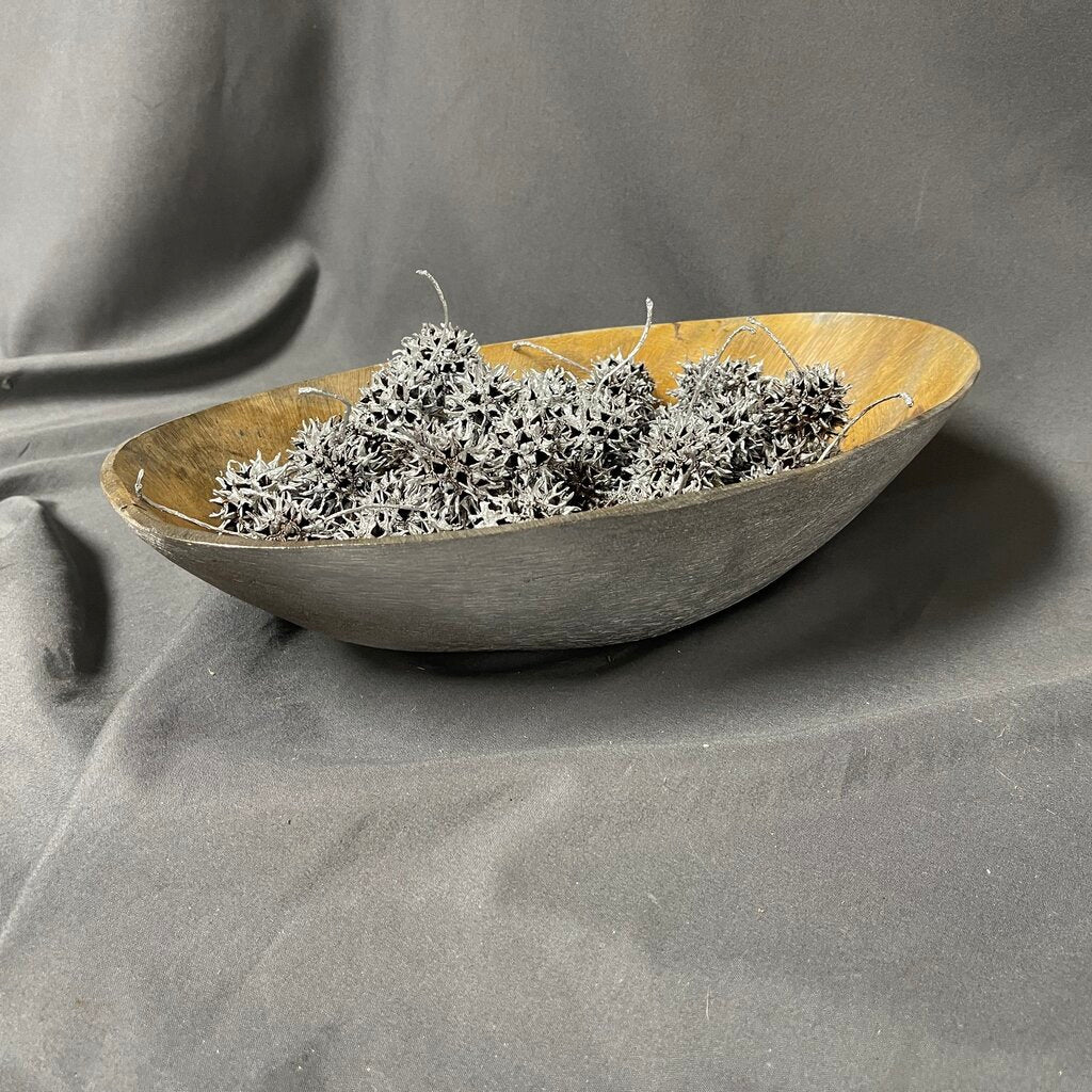 Painted Wood Bowl