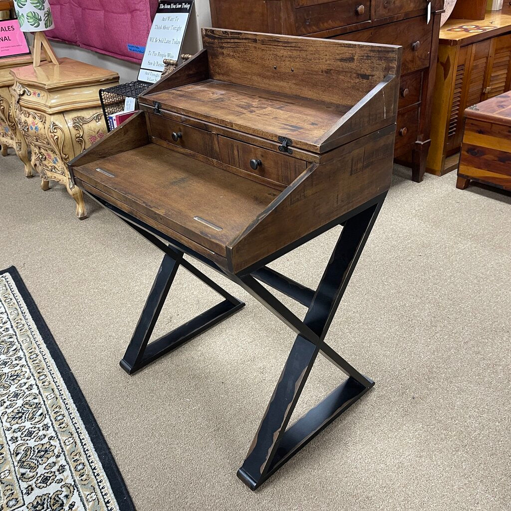 Small Rustic Stand-Up Writing Desk