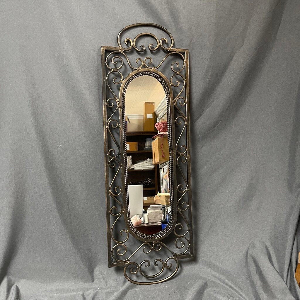 Tall Rectangular Metal Mirror