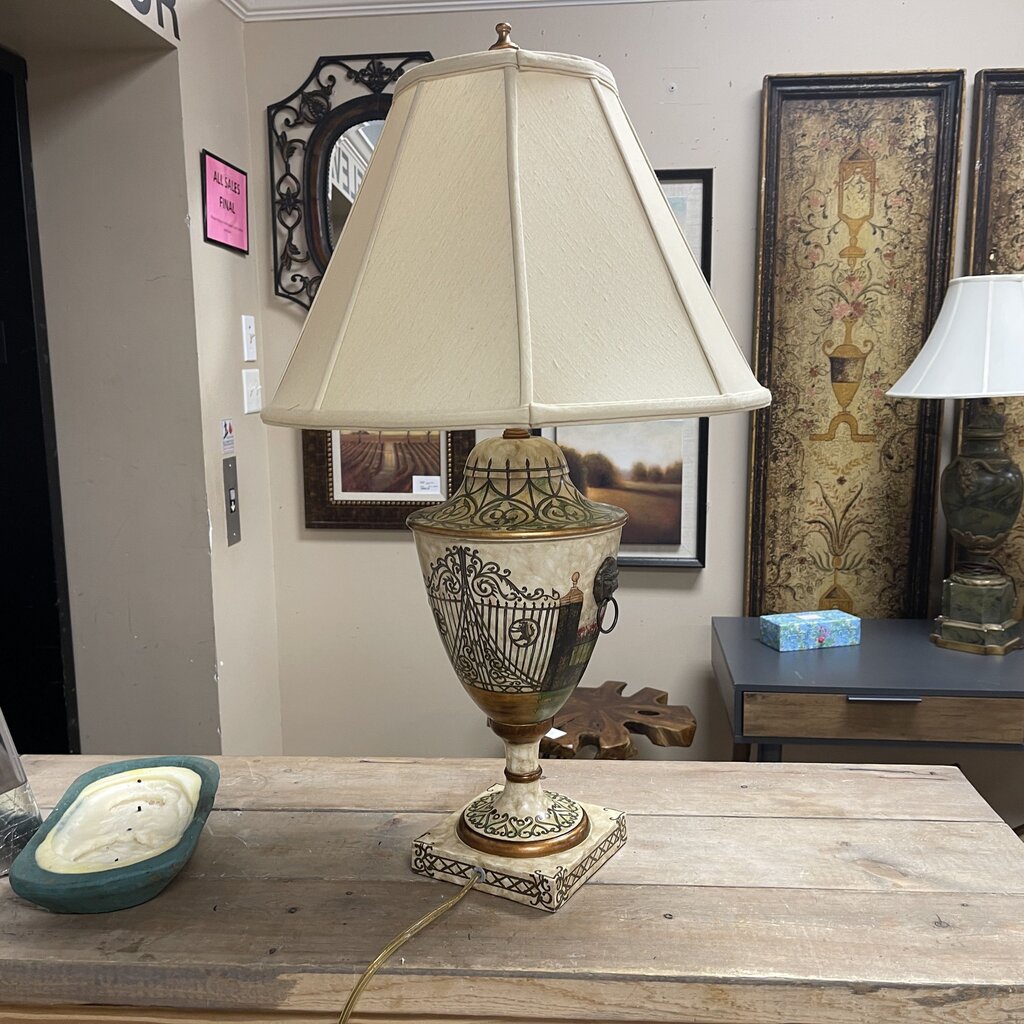 Painted Table Lamp