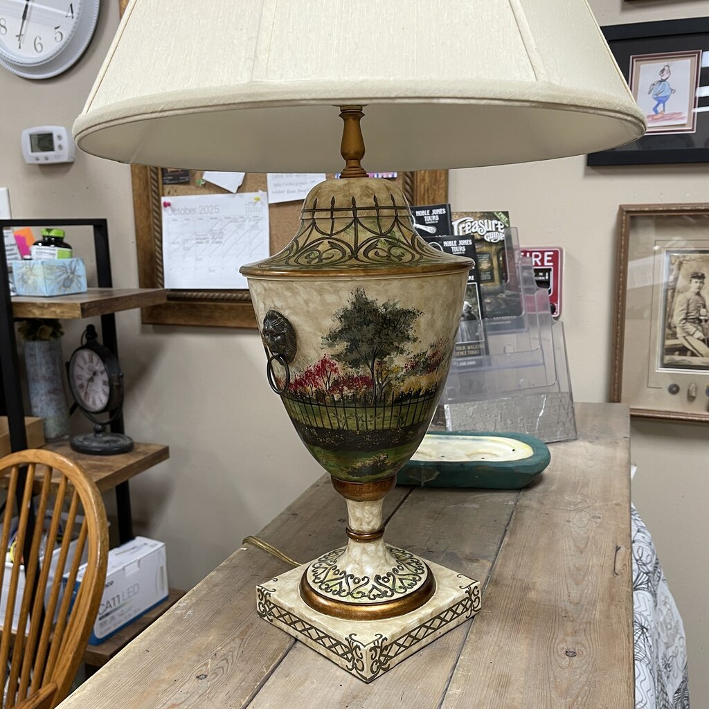 Painted Table Lamp