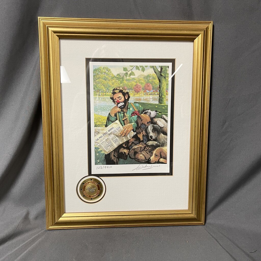 Signed Numbered Clown Print