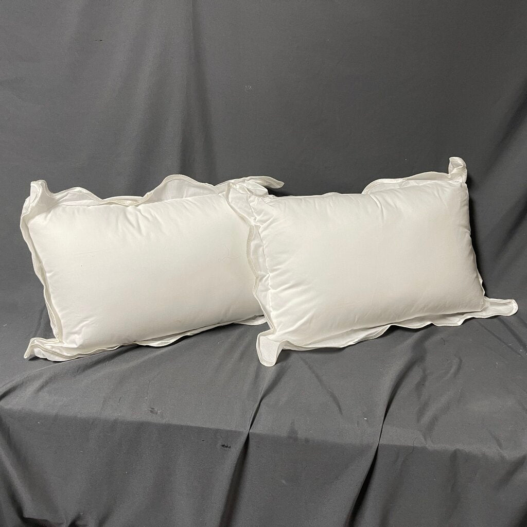 Pair White Pillows