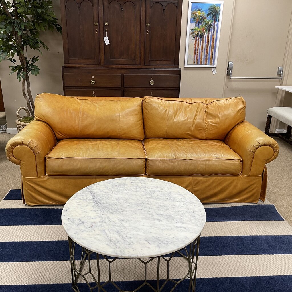 Leather Sleeper Sofa