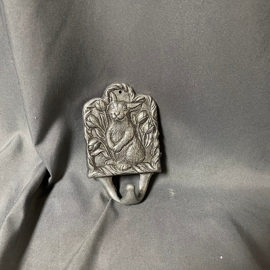 Pewter Bunny Wall Hook