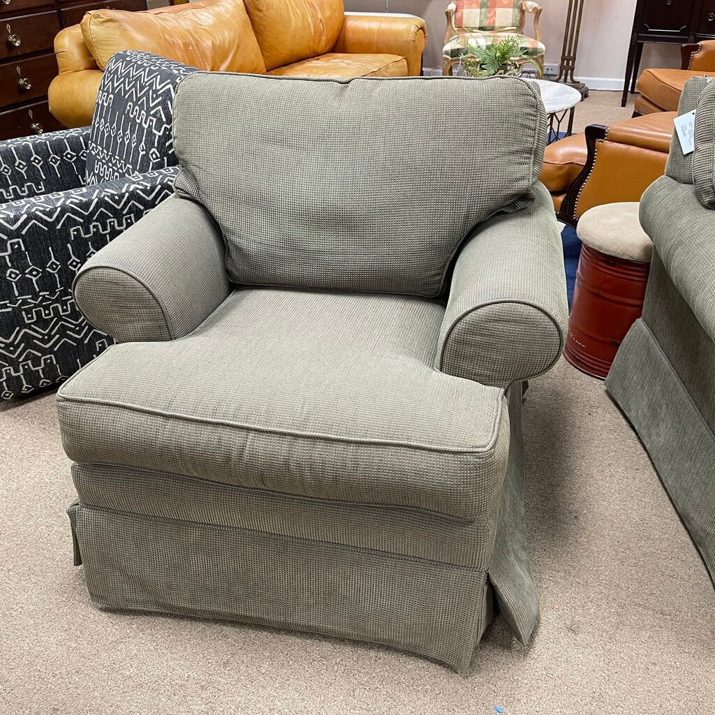 Pair Upholstered Accent Chairs