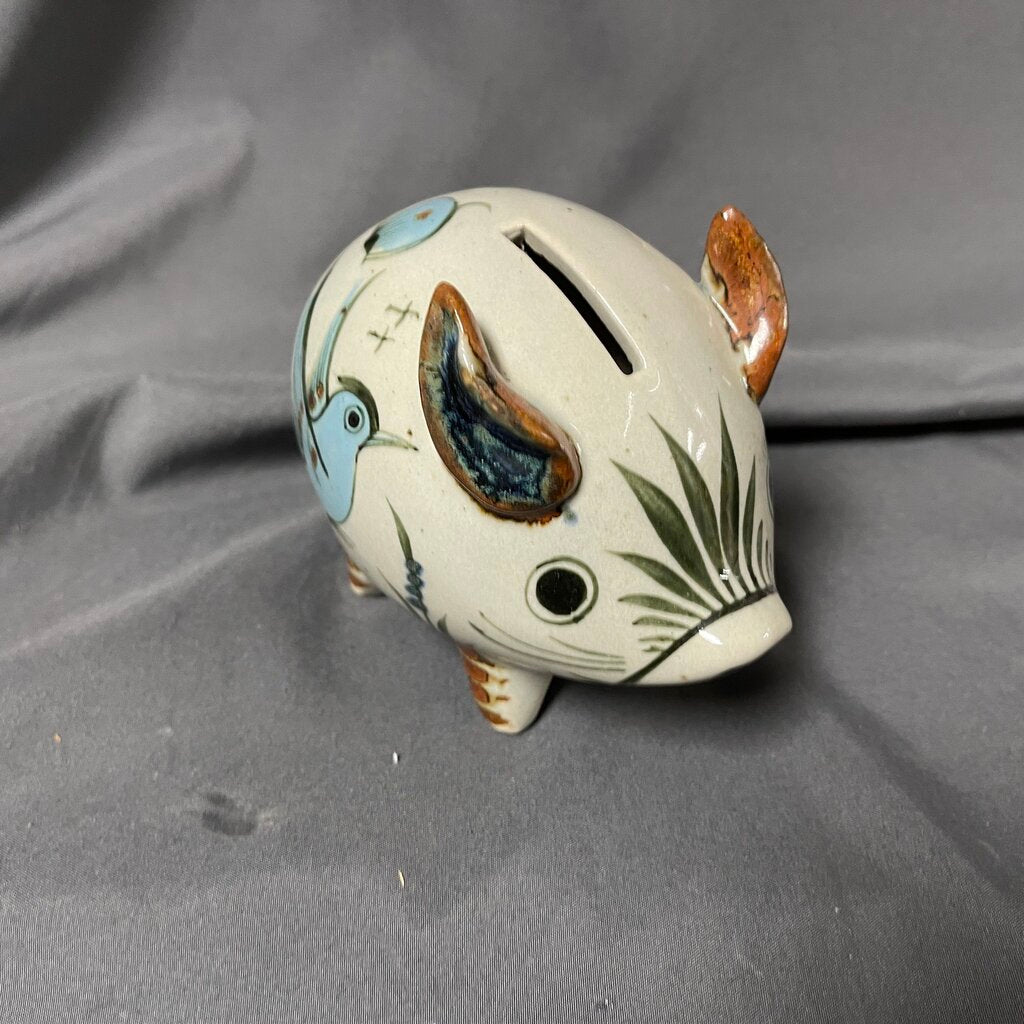 Mexican Folk Art Painted Piggy Bank