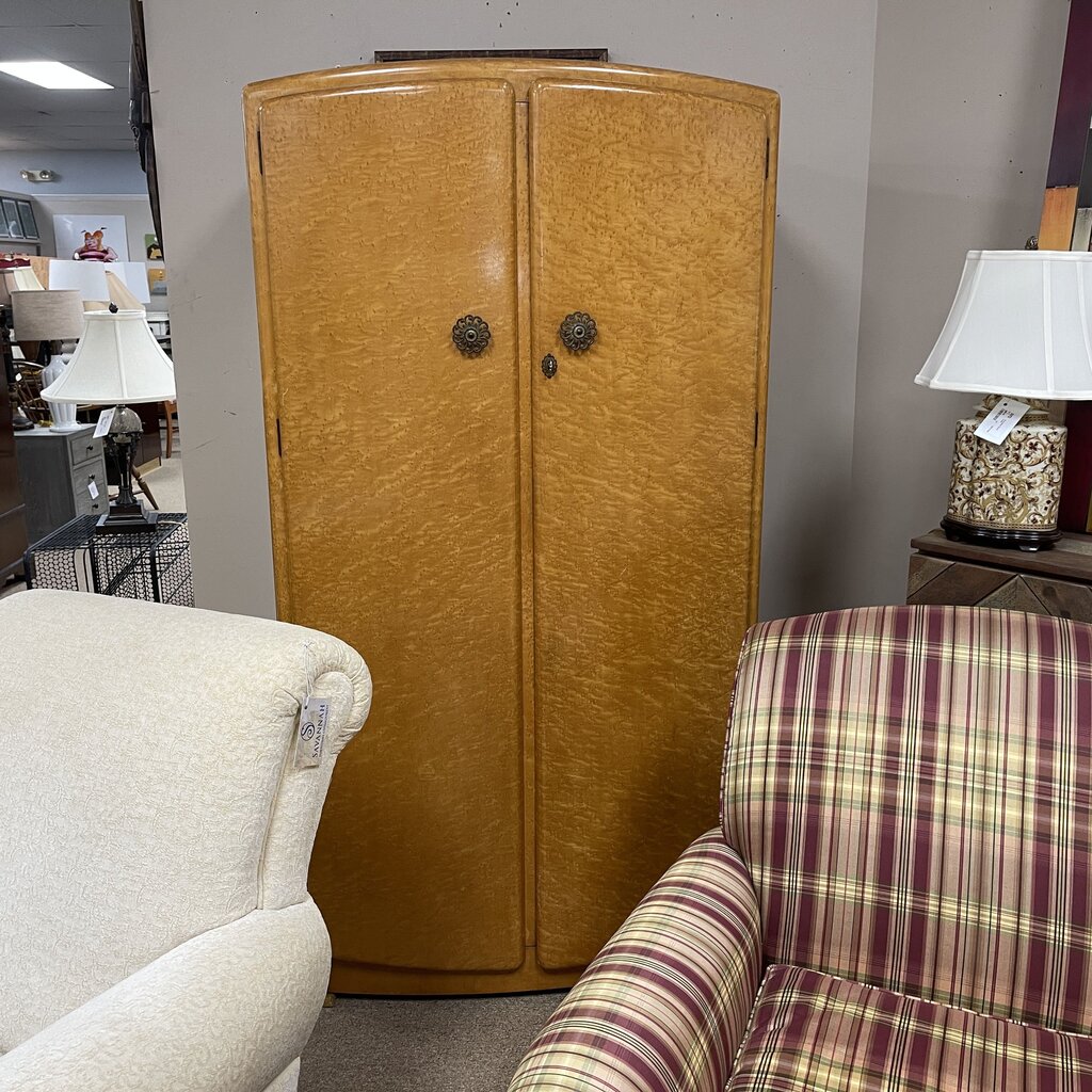 c1890s Birds Eye Maple Armoire