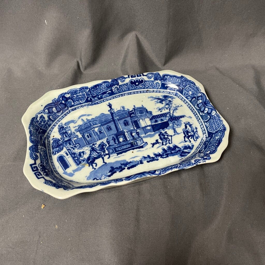 Vintage Ironstone Cobalt Flow Platter