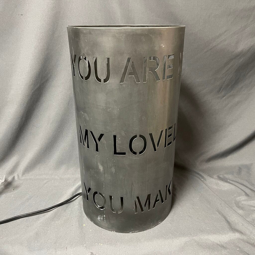 You Are My Sunshine Metal Cutout Lamp