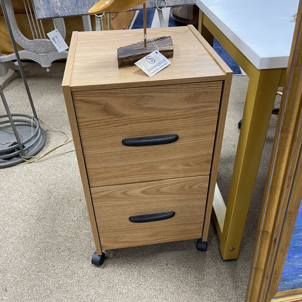 2-Drawer Rolling File Cabinet