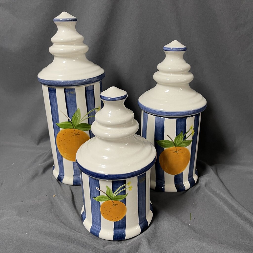 3-pc Canister Set w/Lids