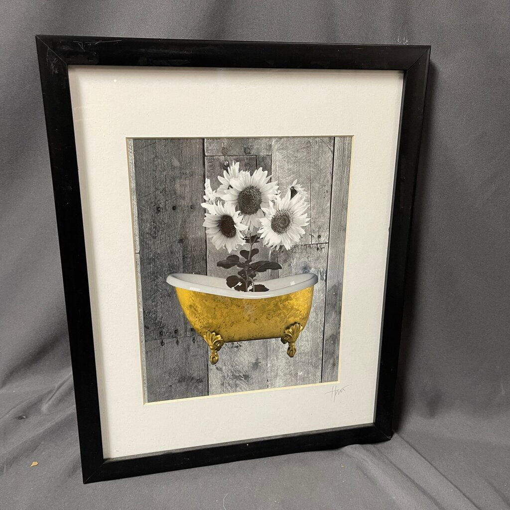 Signed Sunflower Photo