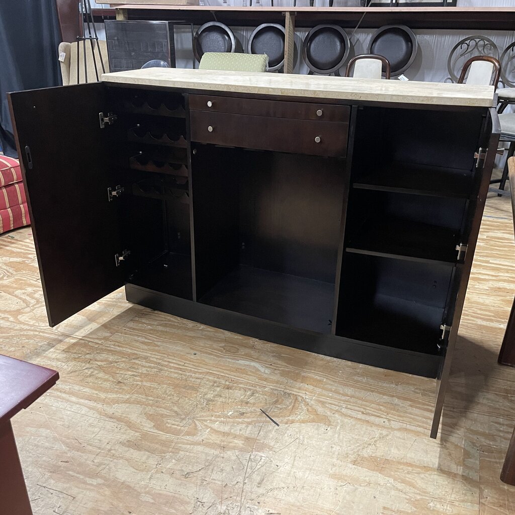 Stone Top Bar Cabinet