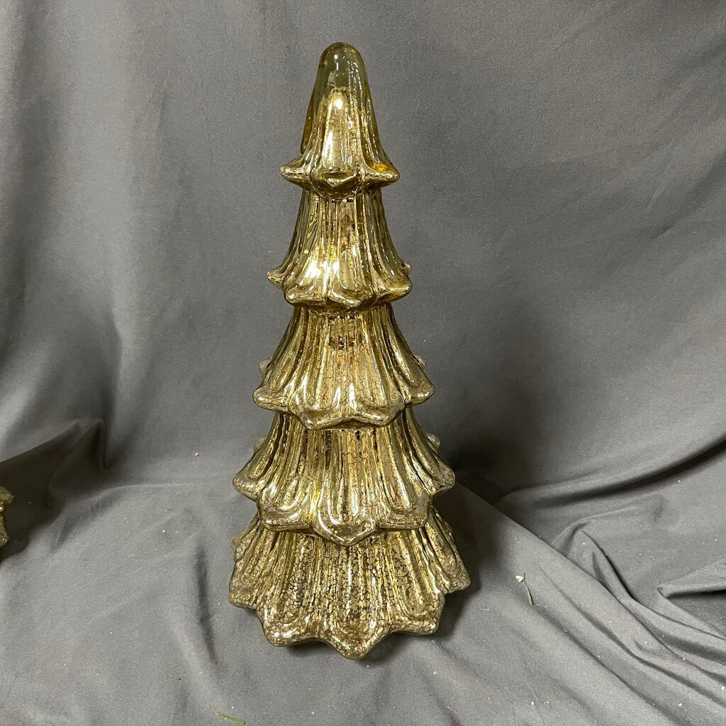 Skirted Style Mercury Glass Tree