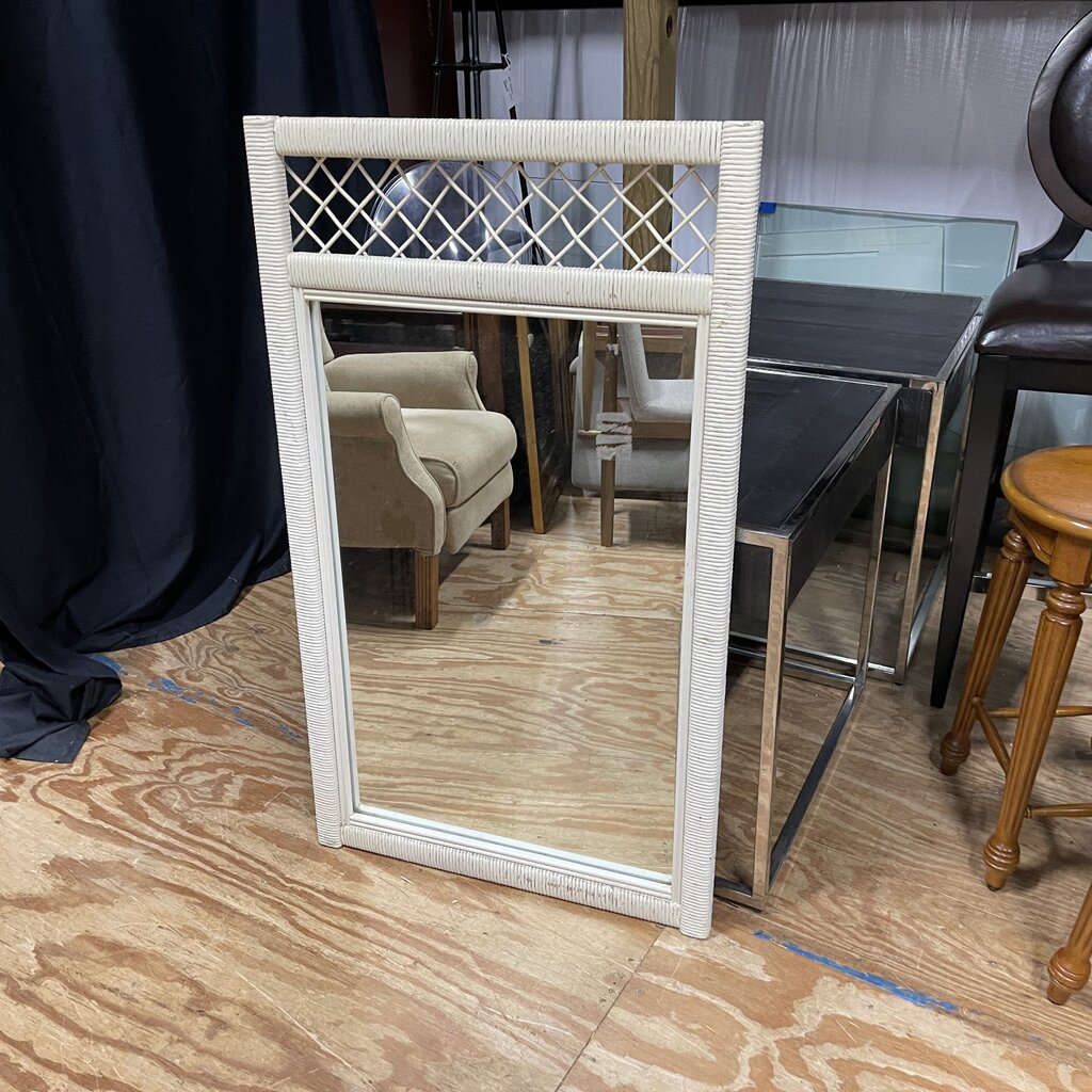 Vintage Wicker Mirror