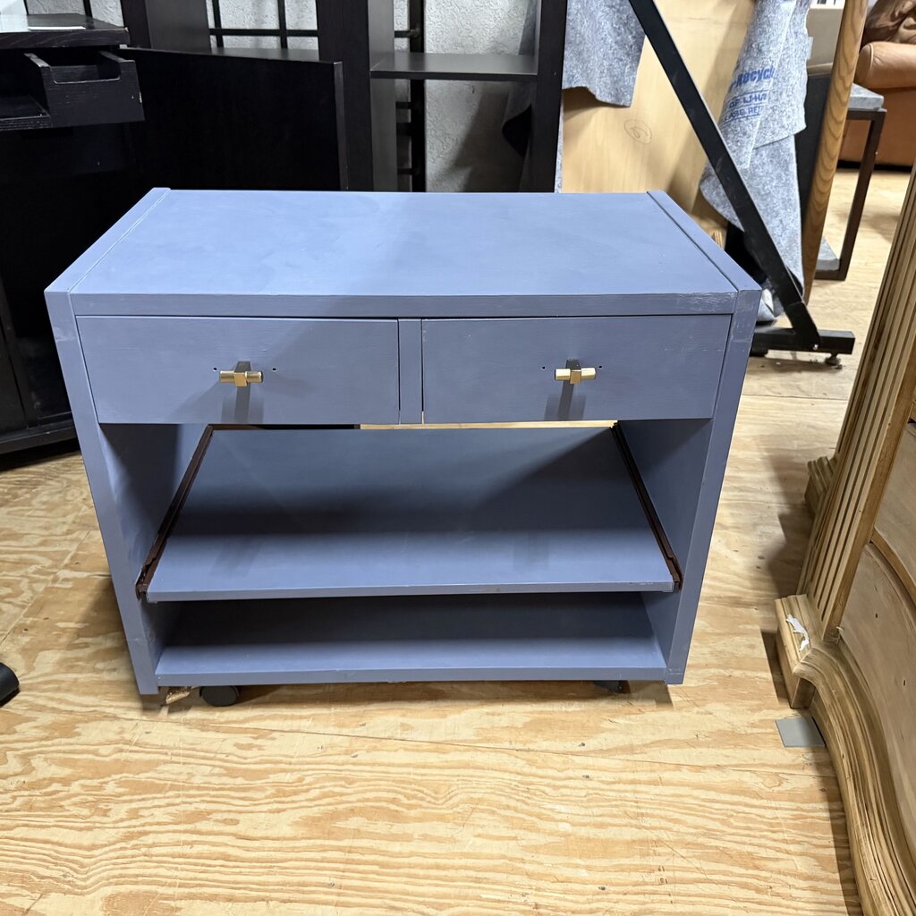 Painted Rolling Cabinet/Printer Stand
