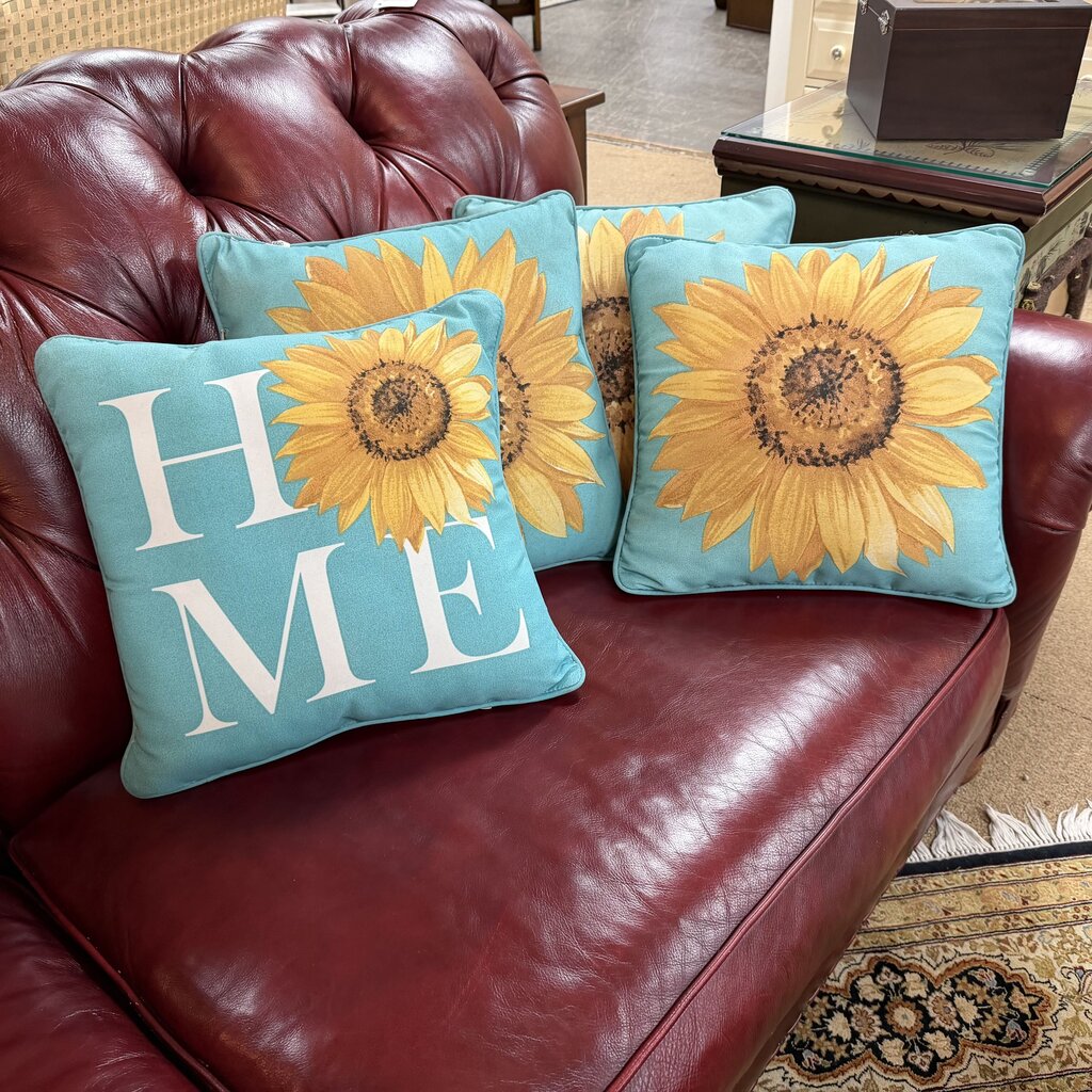 Set/4 Sunflower Outdoor Pillows