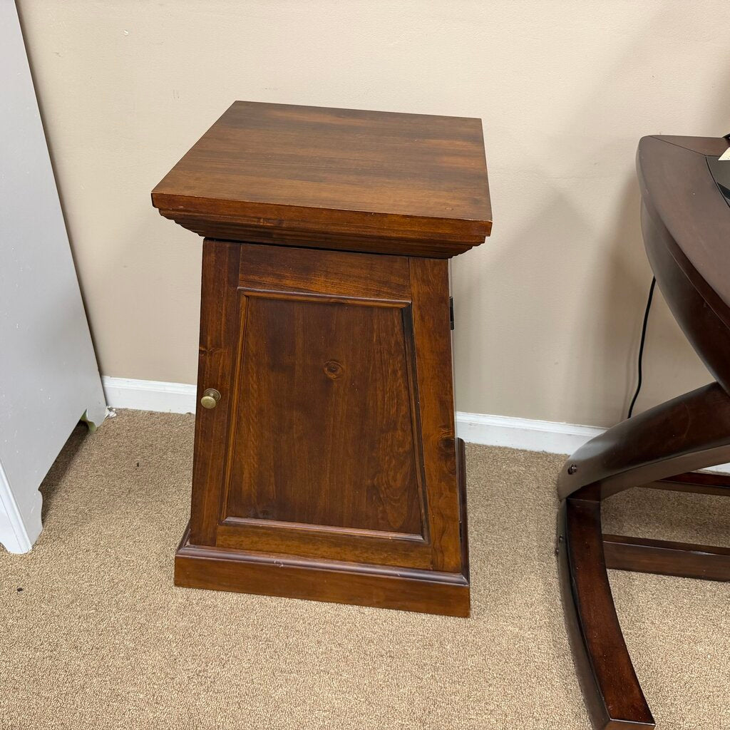 Pyramid Collection Pedestal Accent Cabinet