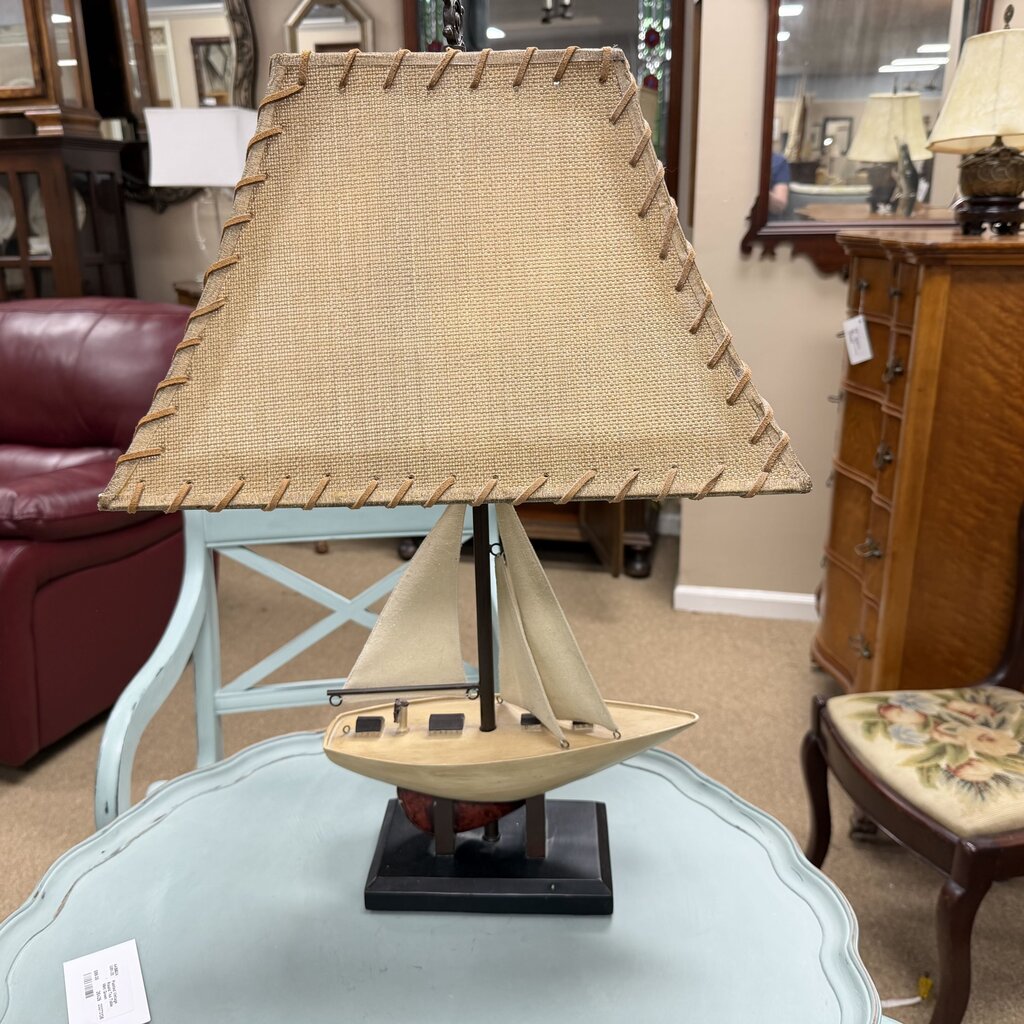 Vintage Sailboat Lamp