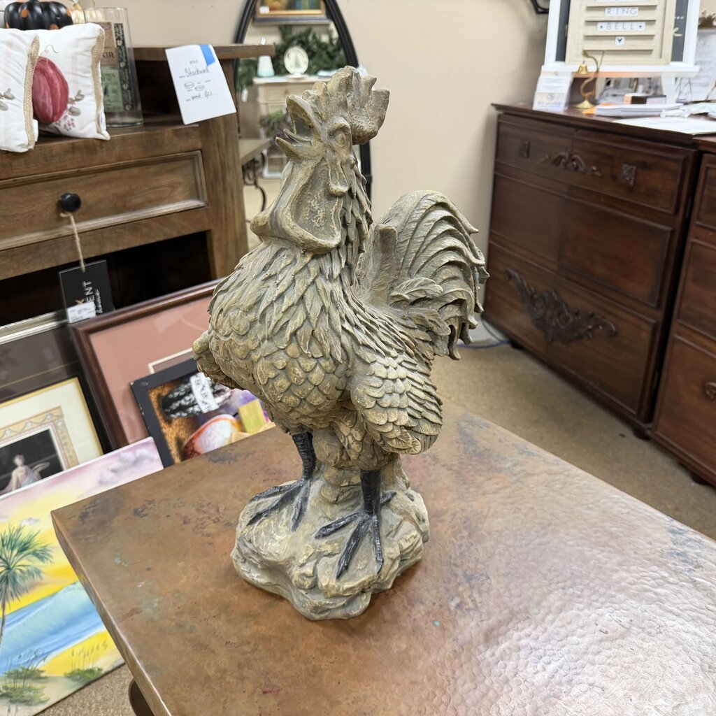 Resin Rooster Statue
