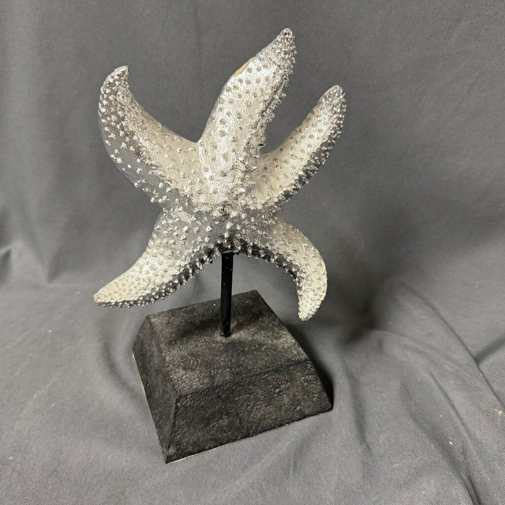 Silver Starfish on Stand