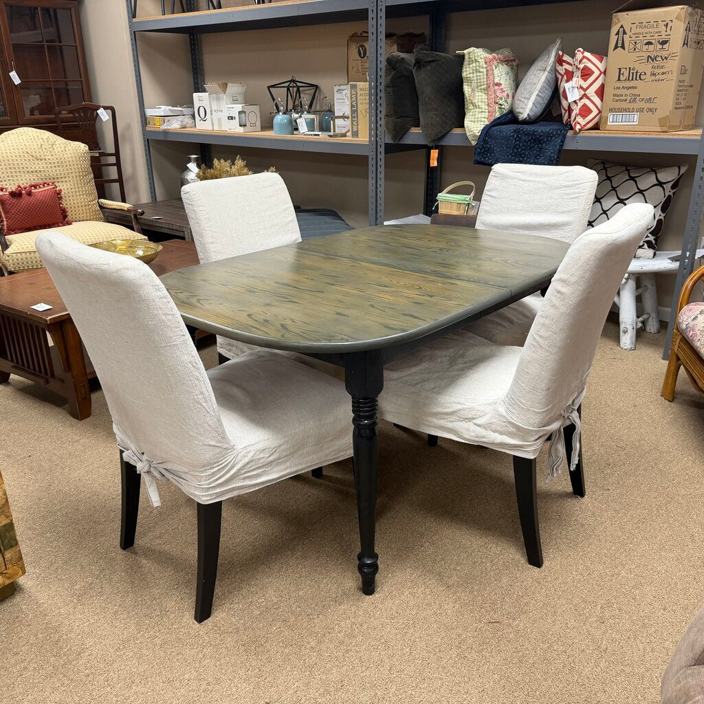 Dining Table + 4 Chairs + 2-10" Leaves