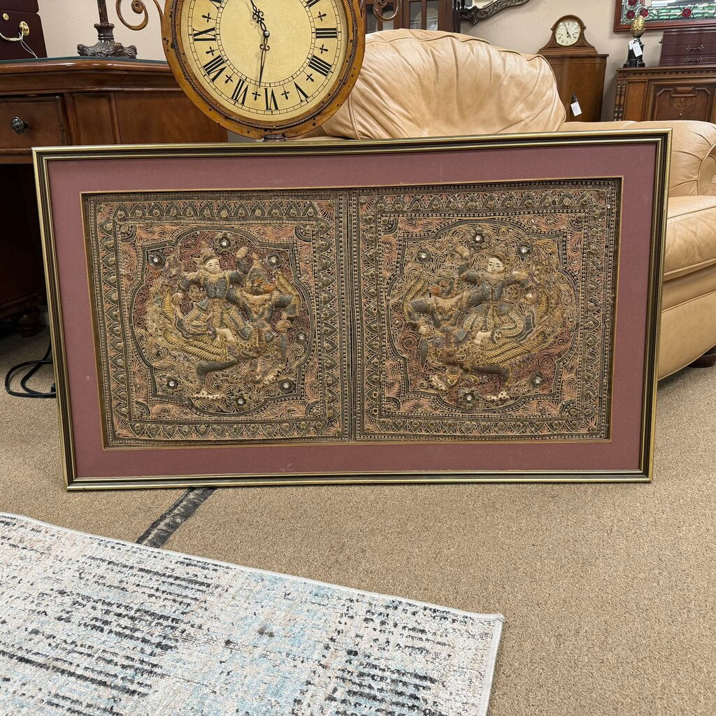 Vintage Burmese Kalaga Tapestry