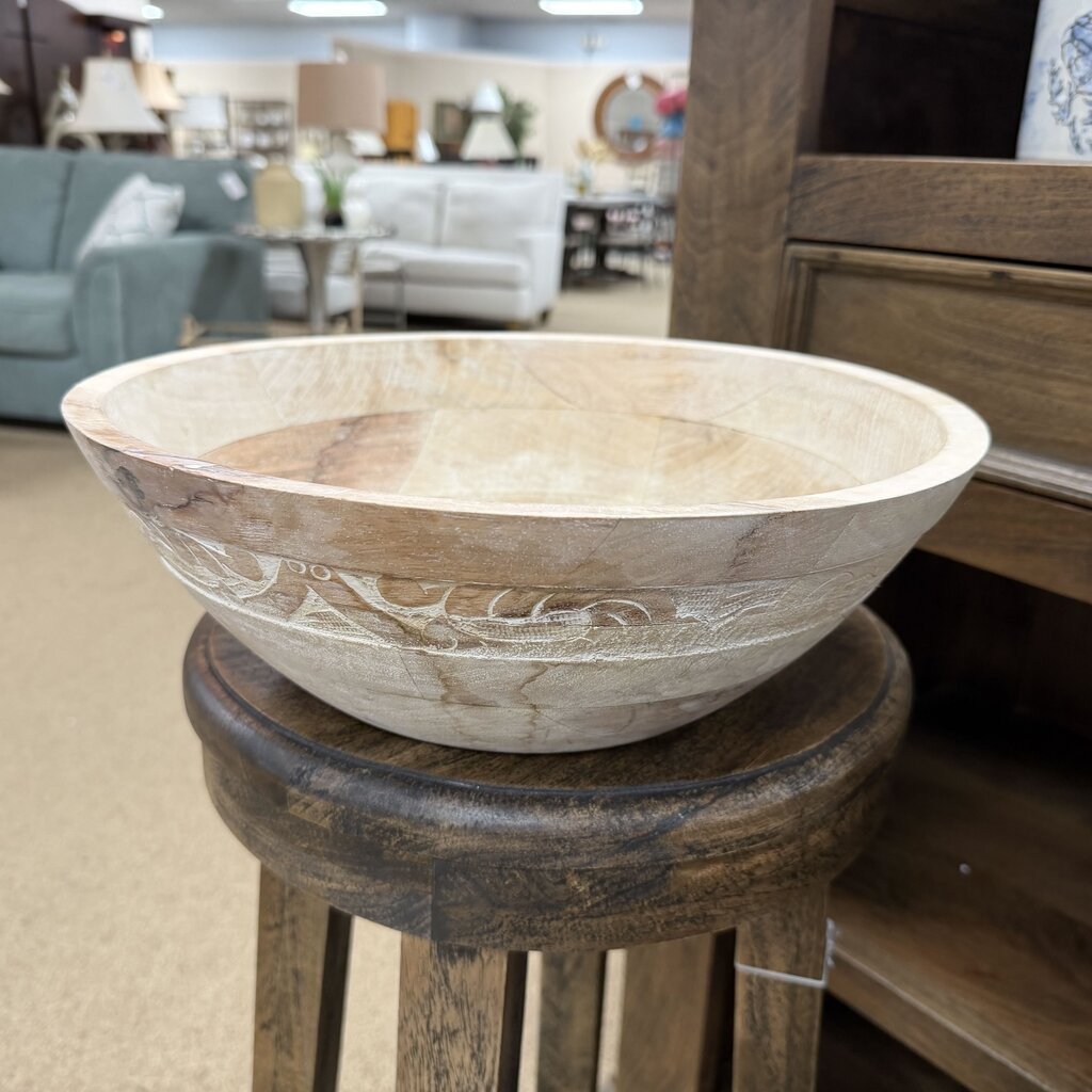 Carved Wood Bowl