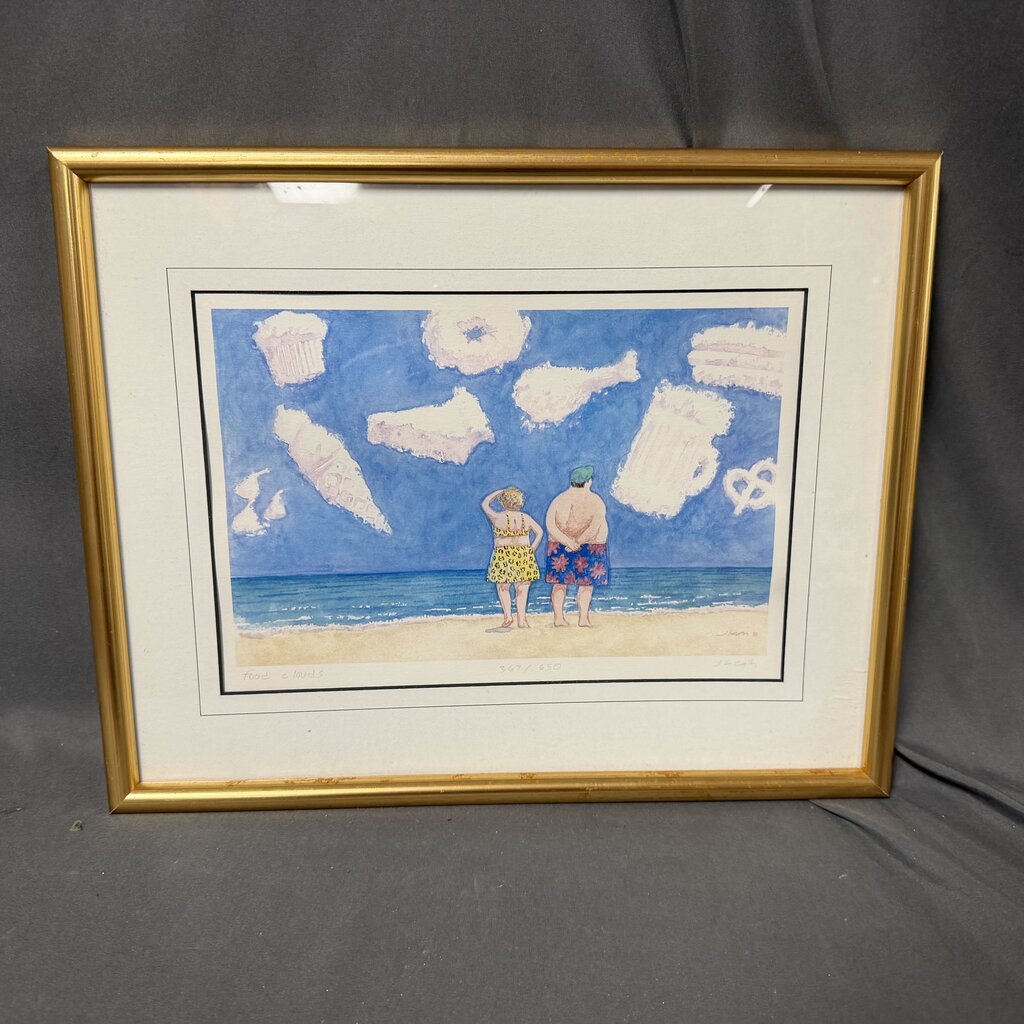 Signed Numbered "Food Clouds" Print
