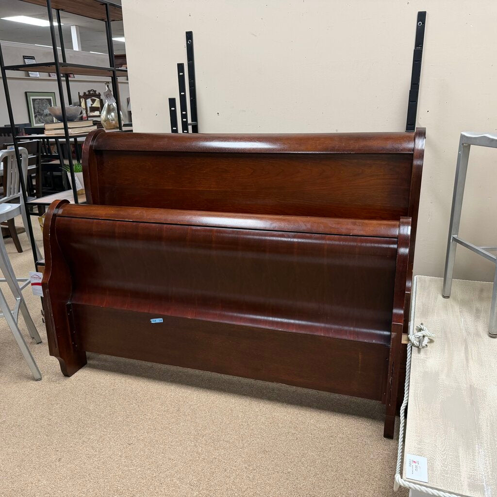 Wood Sleigh Bed