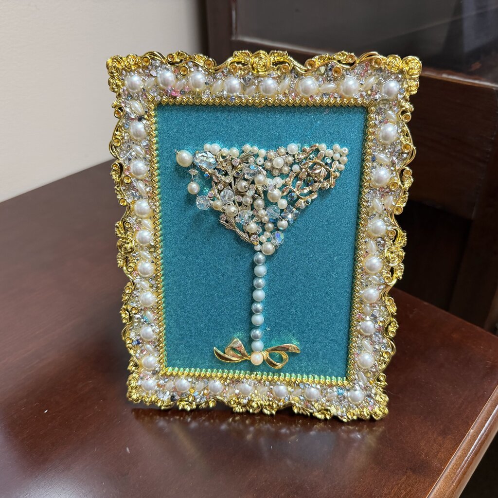 Framed Vintage Jewelry Art