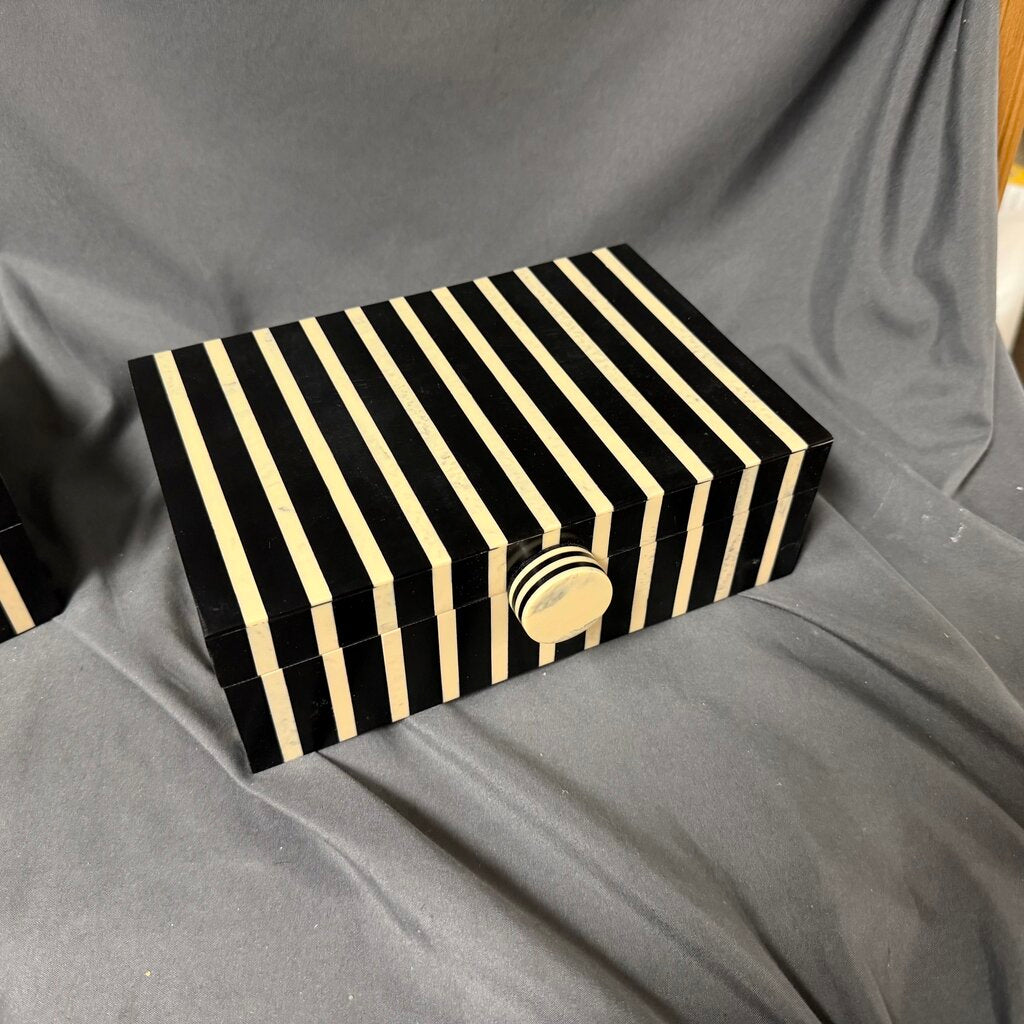 Striped Mango Wood + Resin Box