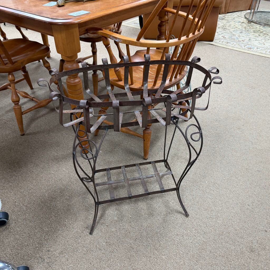 Rustic Metal Standing Planter