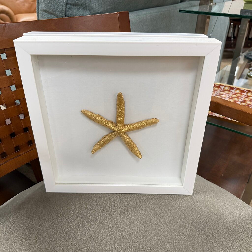 Framed Gold Starfish