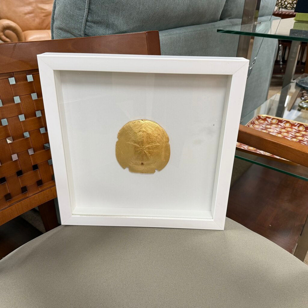 Framed Gold Sand Dollar