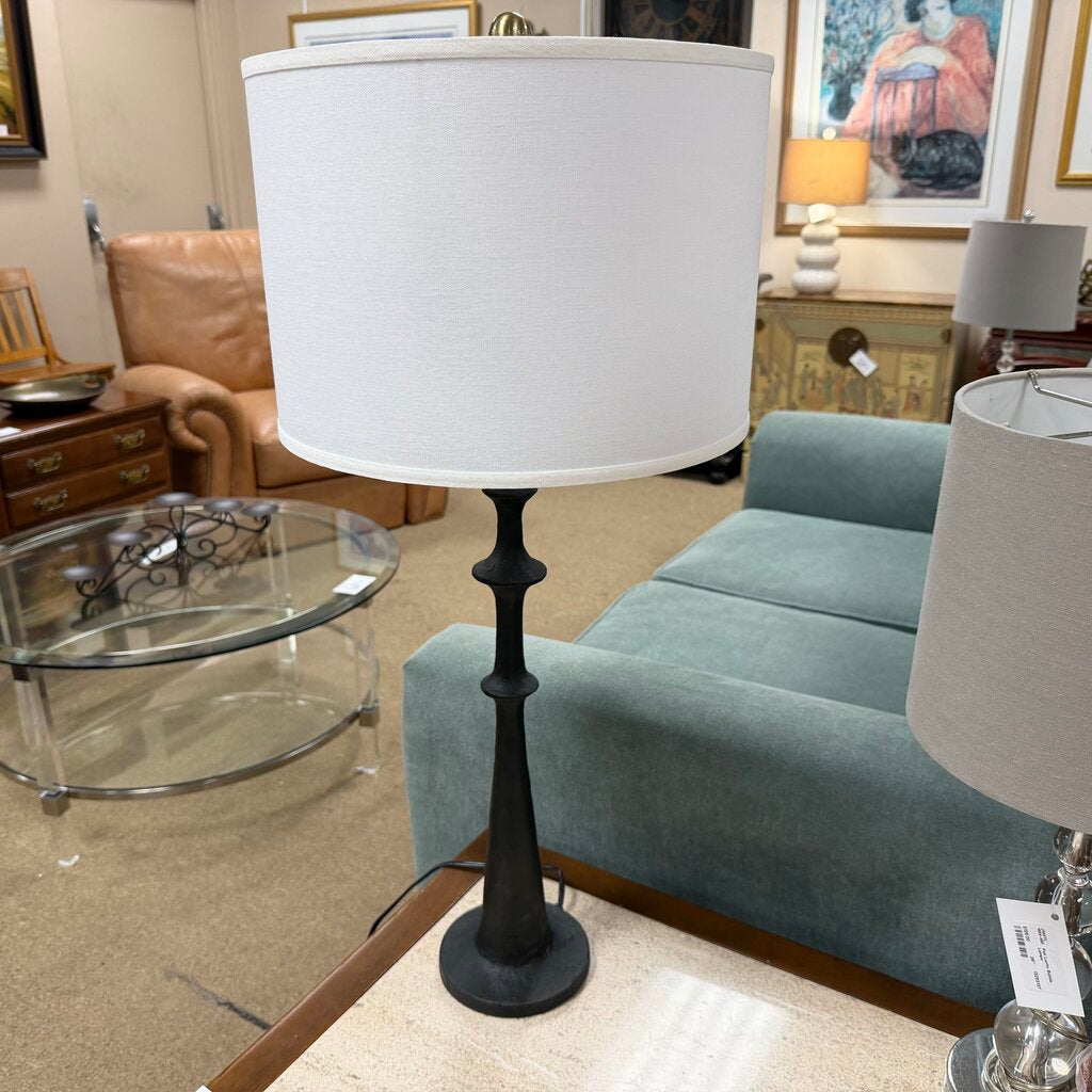 Tall Iron Look Buffet Lamp