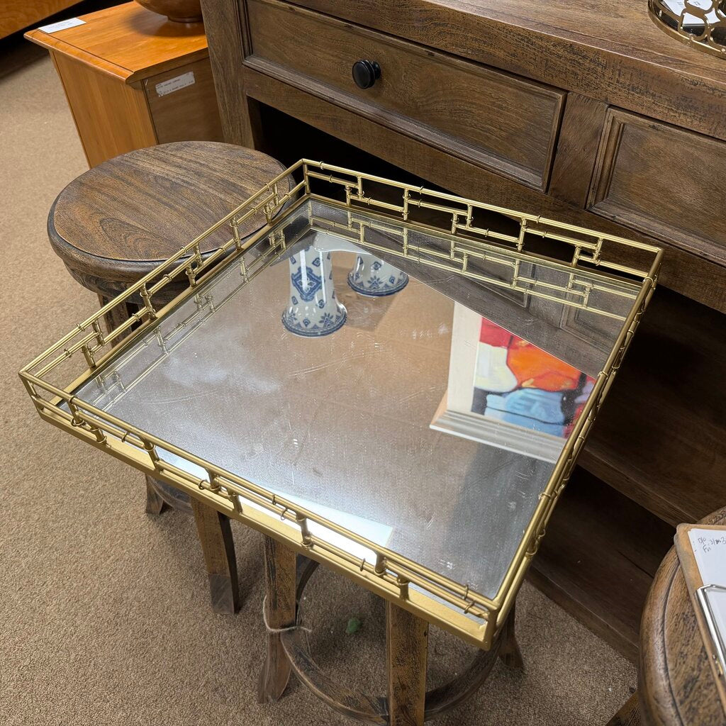 Metal Mirrored Tray