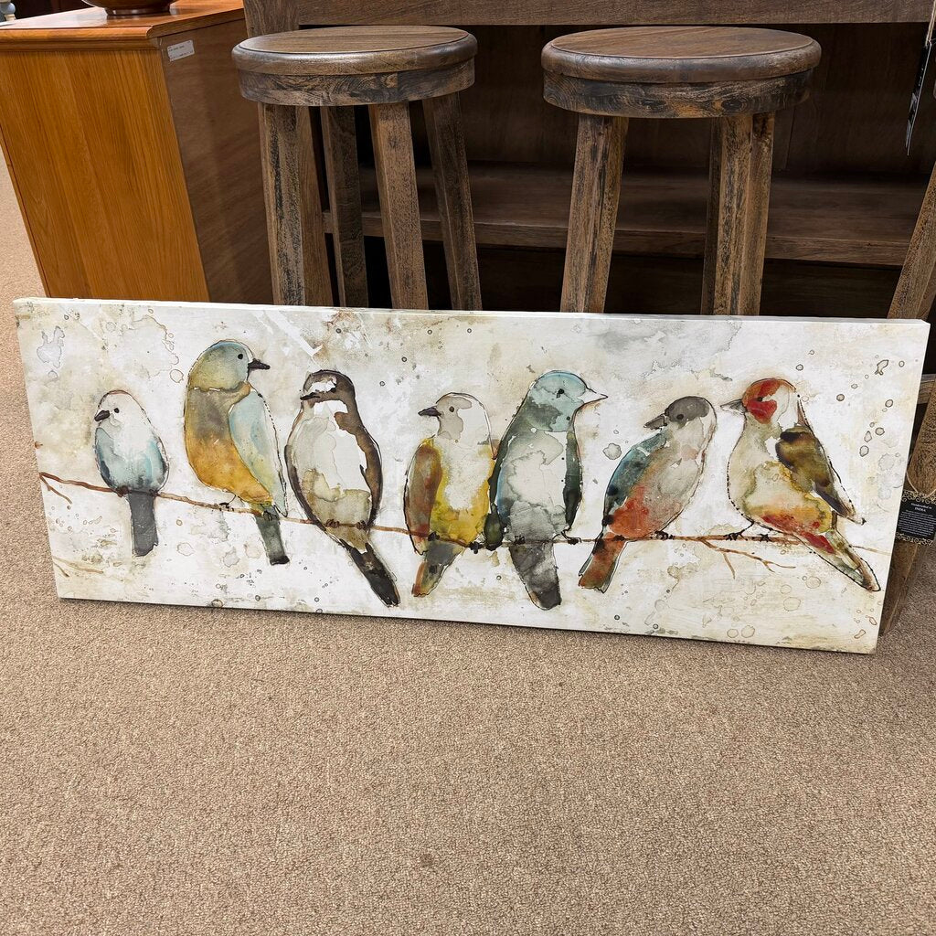 Birds on a Wire Canvas