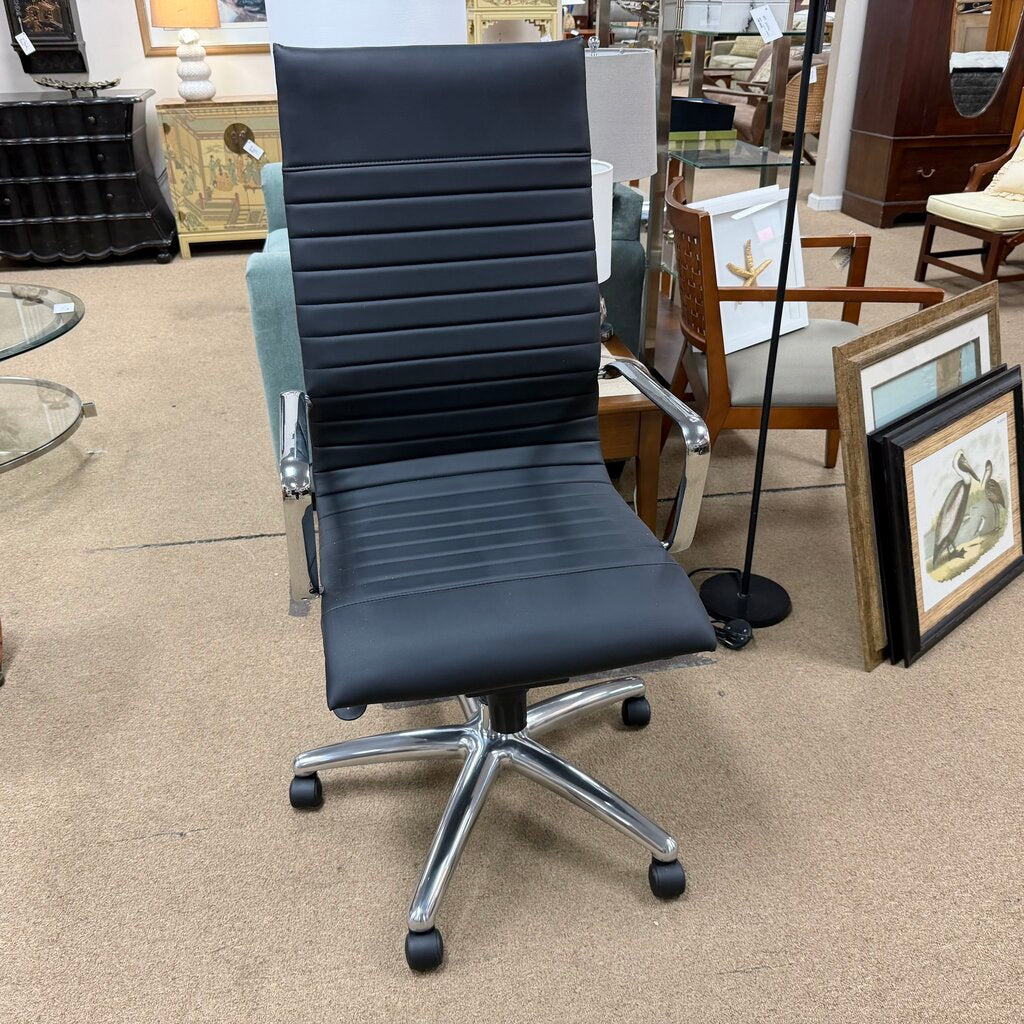 Adjustable Faux Leather Office Chair