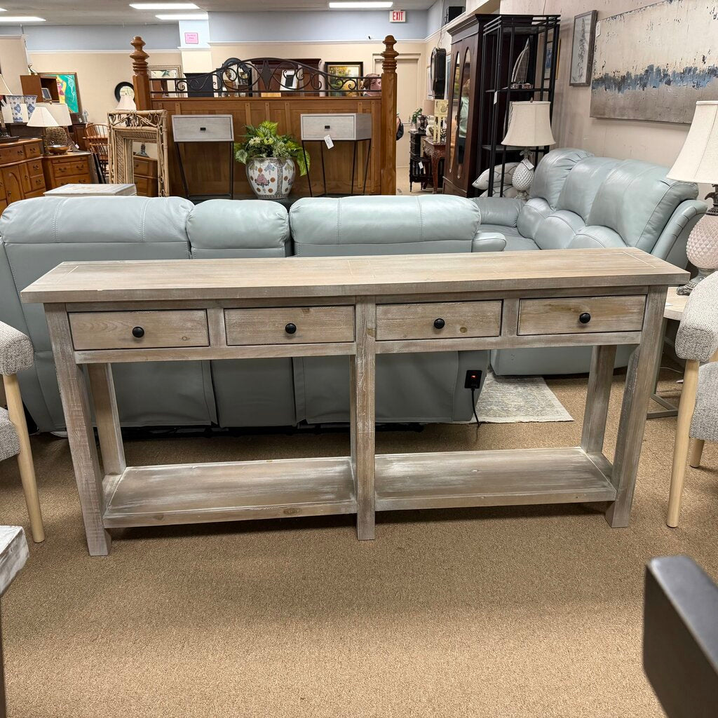 Wood Console Table