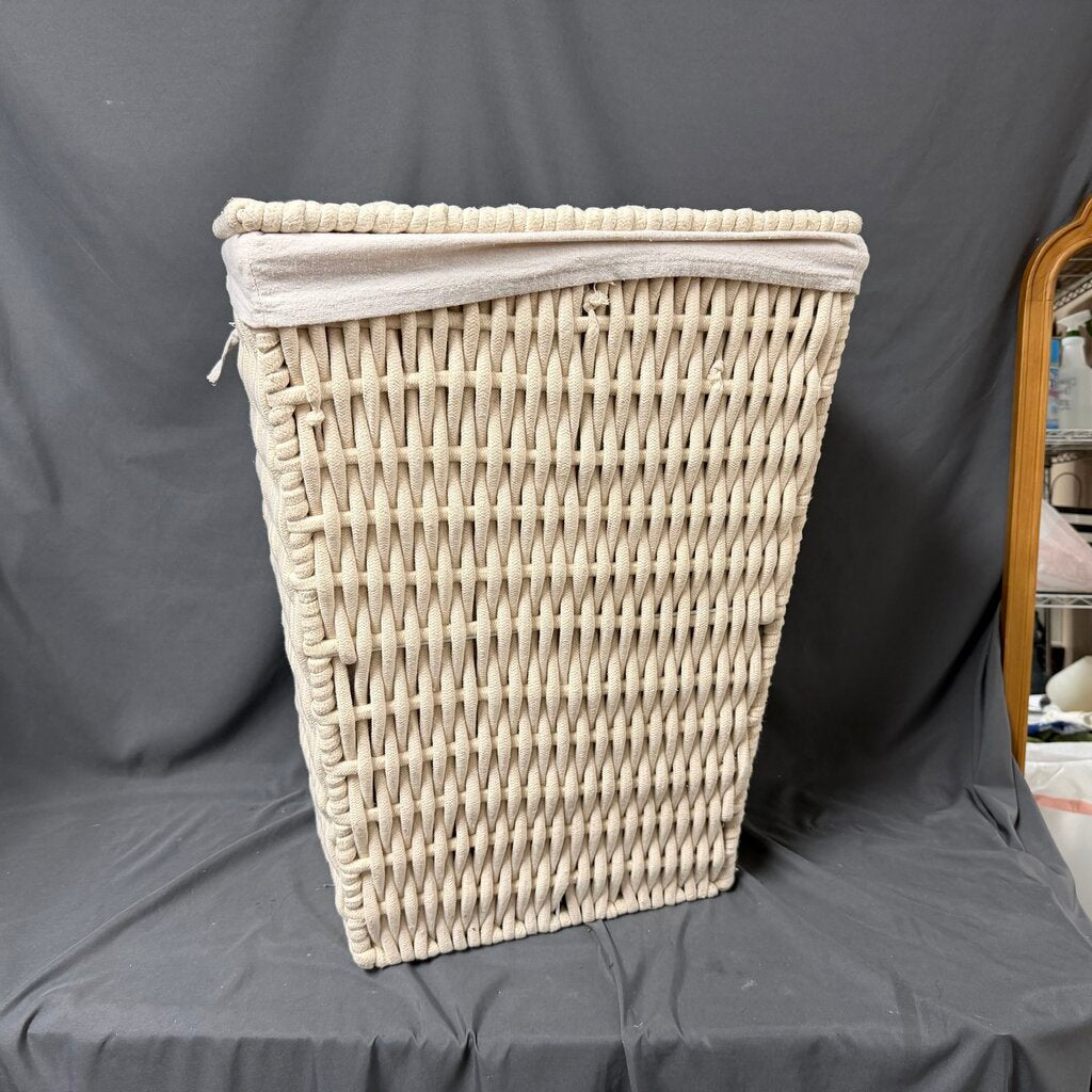 Rope Hamper w/Fabric Liner